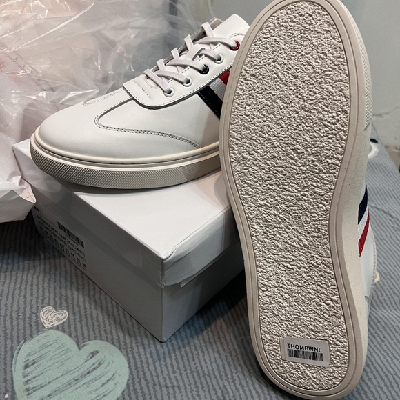 male White classic Size 42 Shoes Thom Browne - Picture 4 of 7